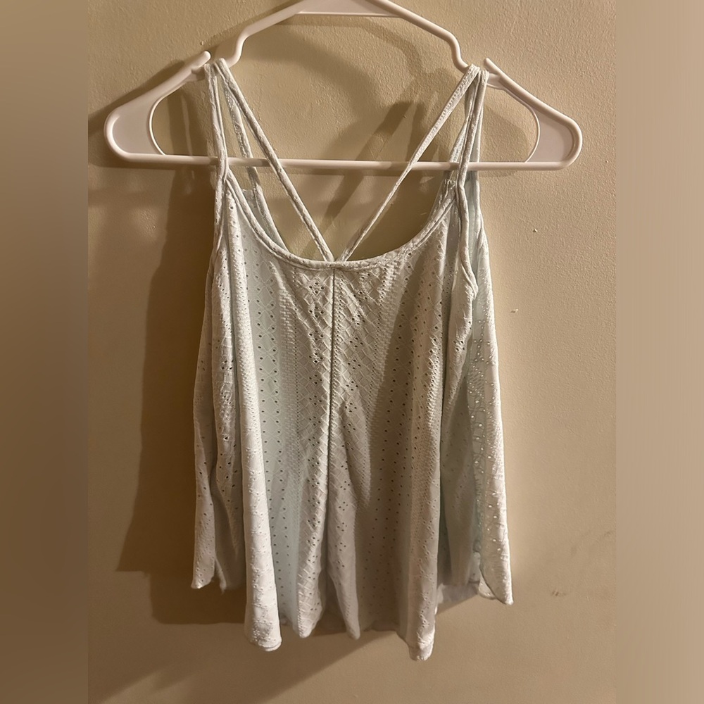 White flowy tank